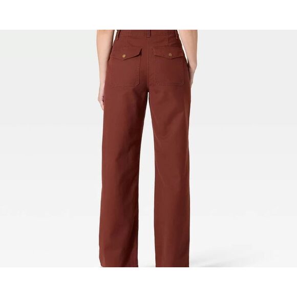 Universal Thread - Women's Mid-Rise Straight Leg Cargo Pants - Univer Brown - Picture 4 of 4